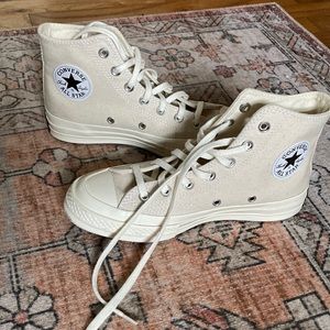 Chuck 70 Vintage Canvas High Tops in Black/Natural/Egret